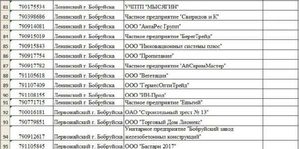 15 бобруйских субъектов хозяйствования имеют задолженность перед Фондом социальной защиты населения …